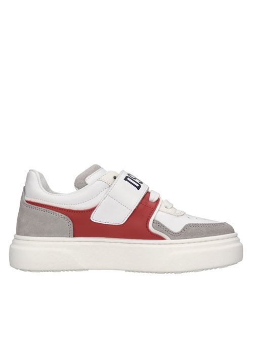 Sneakers in pelle e camoscio DSQUARED2 | 79311G CROSTABIANCO-ROSSO-GRIGIO